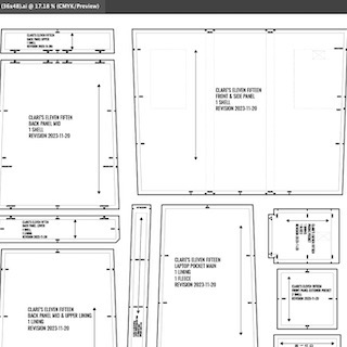 Cleaning vector paths for Clare's Eleven Fifteen pattern in Illustrator