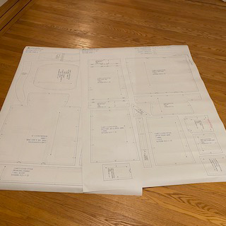 Clare's Eleven Fifteen pattern printed